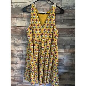 Sincerely Jules Medium Sundress Yellow V Neck Sleeveless